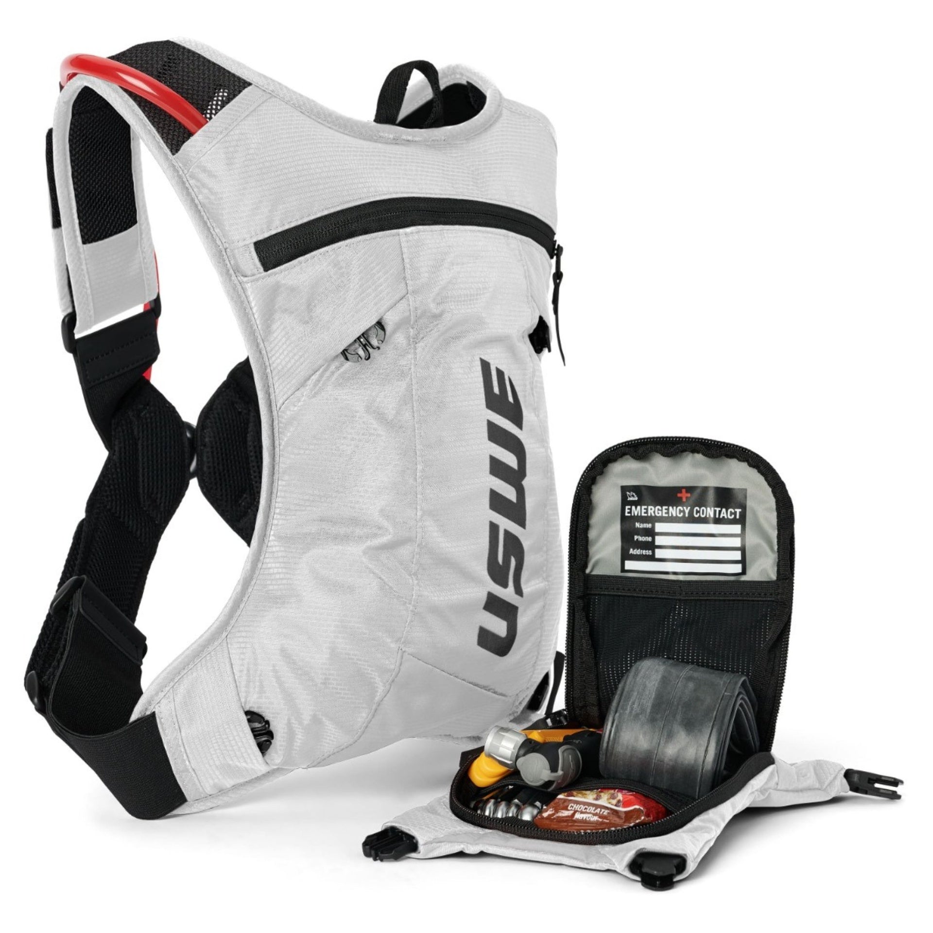 Mochila de Hidratación Uswe Hydro 3L White para MTB